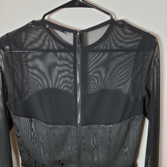Alice + Olivia Takako Mesh Mini Black Dress | Alice + Olivia Dress | Size 6 - Picture 10 of 11